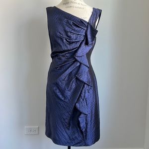 LIKE NEW Suzi Chin for Maggy Boutique Lined Cocktail Dress in Midnight